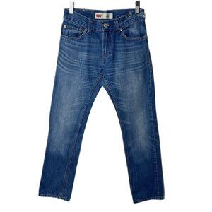 Levi's Boys 511 Slim Jeans Sz 12 26x26 Med Wash Low Rise Blue 100% Cotton Denim